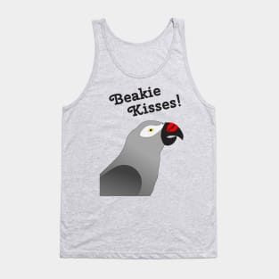 Beakie Kisses African Grey Parrot Tank Top